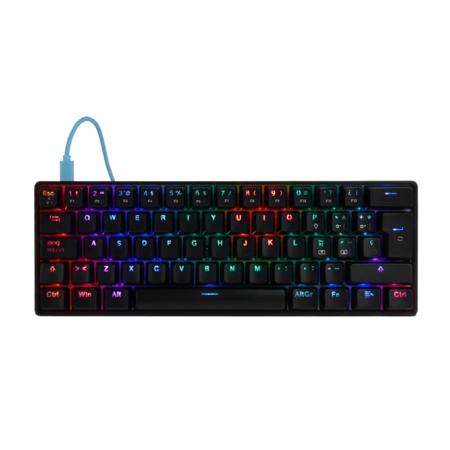 Game Factor KBG560 teclado USB QWERTY Español Negro