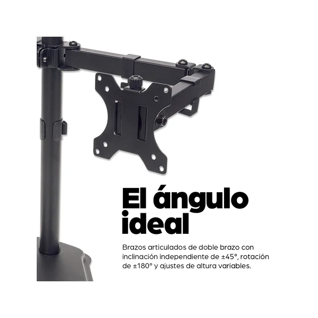 Manhattan Soporte para dos monitores, movimiento con brazos de doble articulación image 10