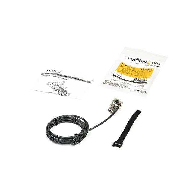 StarTech.com LTLOCKNBL cable antirrobo Negro, Plata 2.043 m image 8