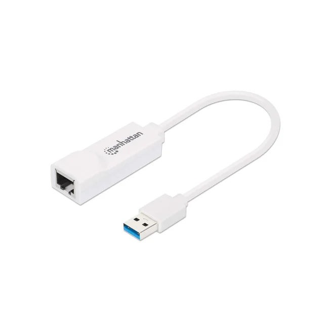 Manhattan Adaptador de Súper Velocidad USB 3.0 a RJ-45 GB Ethernet