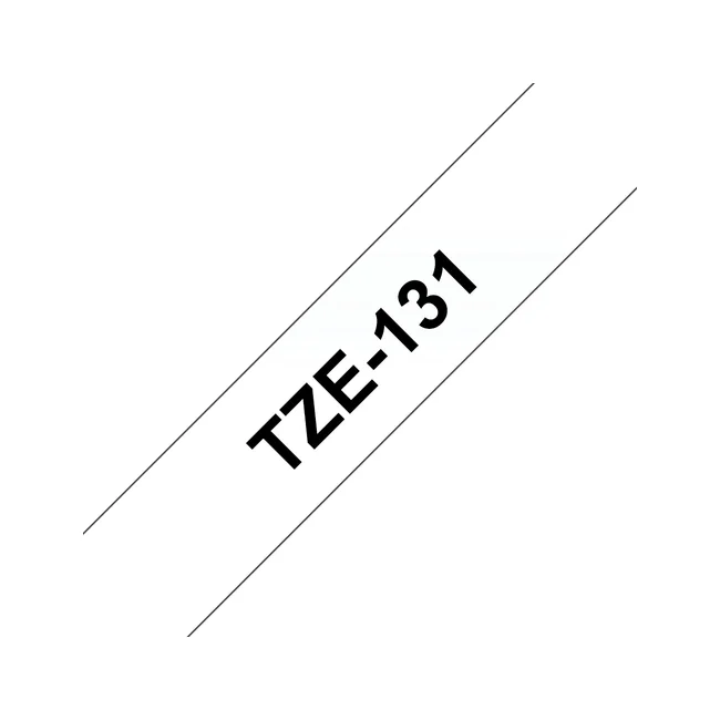 Brother TZE-131 cinta para impresora de etiquetas Negro sobre transparente
