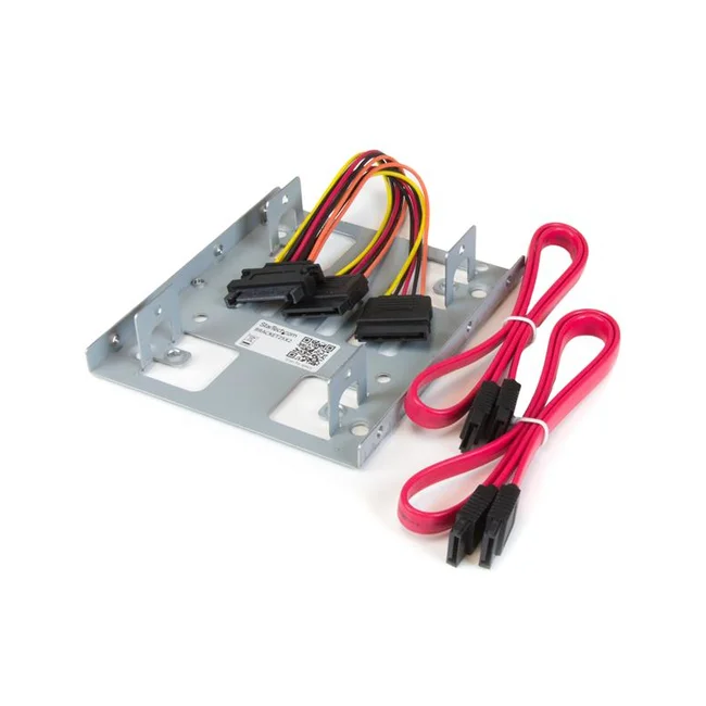 StarTech.com Bracket Adaptador Bandeja de Montaje 2 Unidades de Disco Duro HDD de 2.5" a Bahía de 3.5 Pulgadas