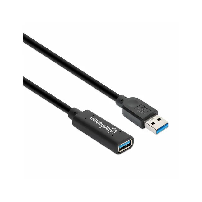 Manhattan 153737 cable USB USB 3.2 Gen 1 (3.1 Gen 1) 5 m USB A Negro image 5