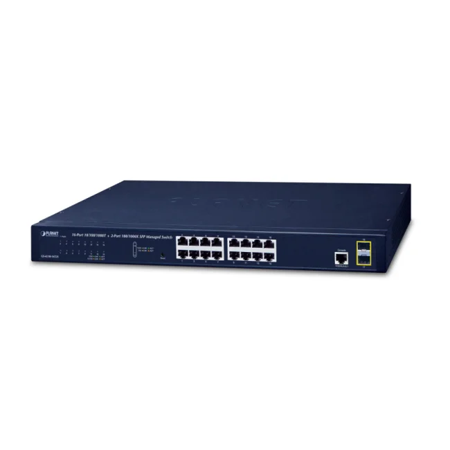 PLANET GS-4210-16T2S dispositivo de redes Gestionado L2/L4 Gigabit Ethernet (10/100/1000) 1U Azul image 3