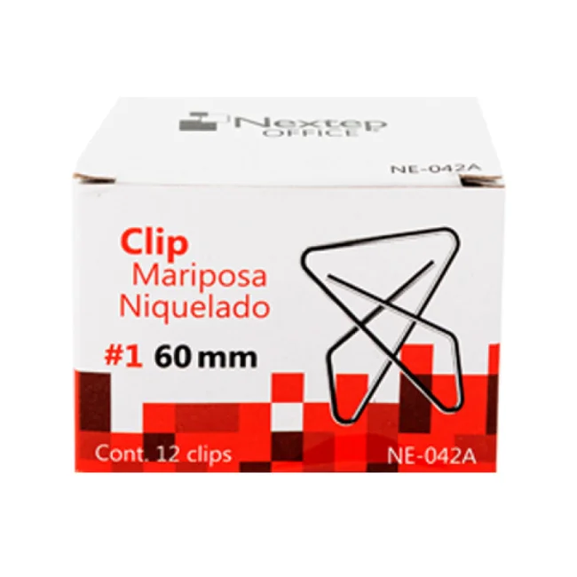 Nextep NE-042A sujetapapeles Acero niquelado 12 pieza(s)