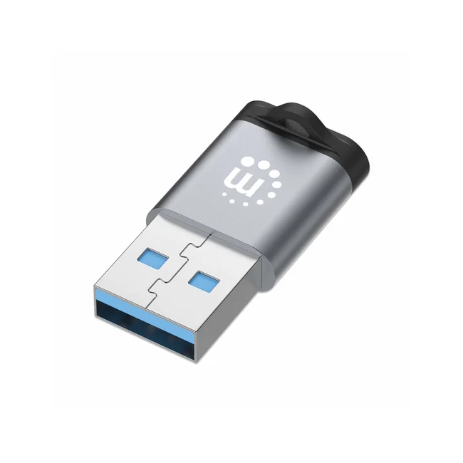 Manhattan 356305 cambiadores de género de cables USB-A USB-C Negro, Gris image 6