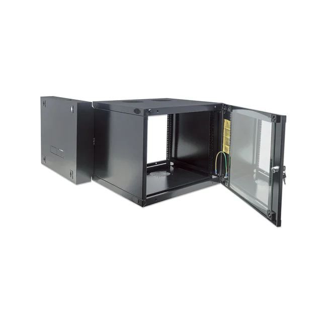 Intellinet 713863 armario rack 12U Bastidor de pared Negro image 9