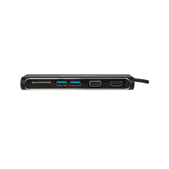 Manhattan Convertidor Docking USB-C Superspeed 4-en-1 a HDMI/VGA image 8