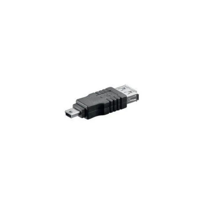 K-mex ACOTGCABLE140K cambiadores de género de cables USB Mini USB Negro
