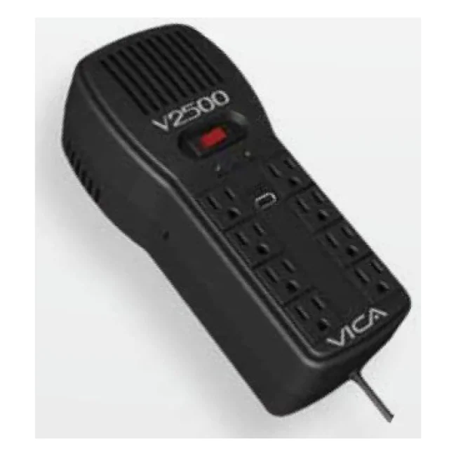 Vica V2500 supresor de picos Negro 8 salidas AC 100-127 V image 3