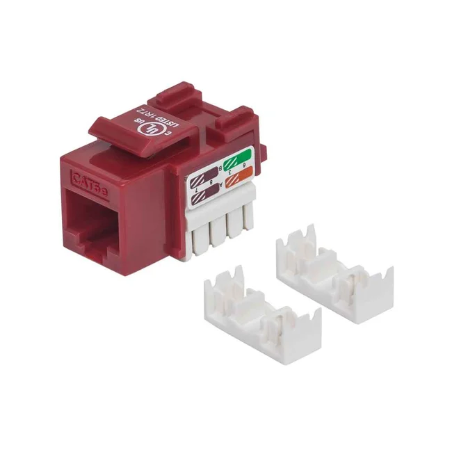 Intellinet JACK RJ45 CAT5E KEYSTONE DE IMPACTO ROJO