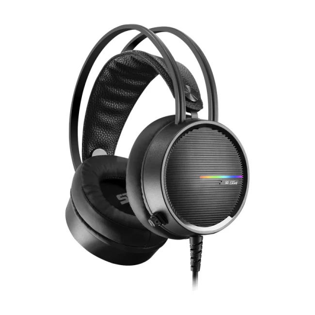 Vorago HS-502 audífono y auriculare Auriculares Alámbrico Banda para cuello Juego Negro