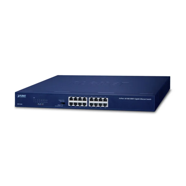 PLANET GSW-1601 dispositivo de redes No administrado Gigabit Ethernet (10/100/1000) 1U Azul image 3