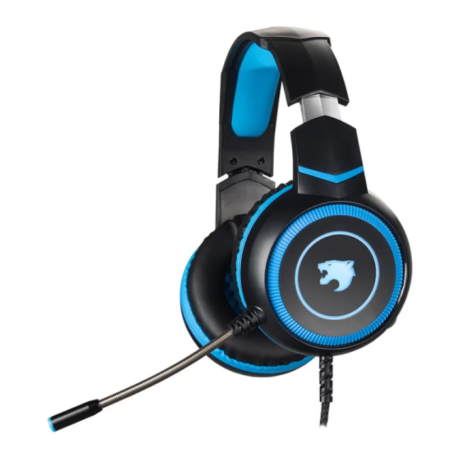 Yaguaret HGQUIMERAYGT audífono y auriculare Auriculares Alámbrico Diadema Juego USB Tipo C Negro, Azul image 3