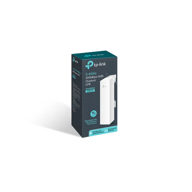 TP-Link 2.4GHz 300Mbps 9dBi Outdoor CPE 300 Mbit/s Blanco Energía sobre Ethernet (PoE) image 18