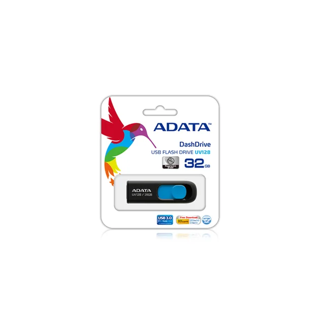 ADATA DashDrive UV128 128GB unidad flash USB USB tipo A 3.2 Gen 1 (3.1 Gen 1) Negro, Azul image 4