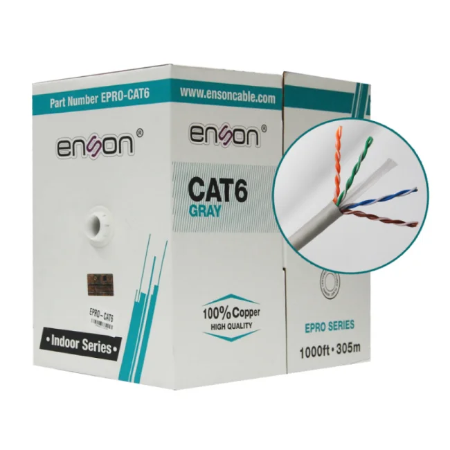 Enson EPRO-CAT6 cable de red Gris 305 m U/UTP (UTP) image 9