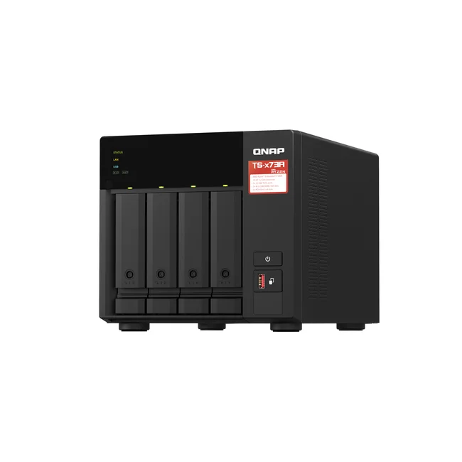 QNAP TS-473A NAS Tower Ryzen Embedded V1500B 8 GB DDR4 0 TB QNAP Turbo System Negro image 14
