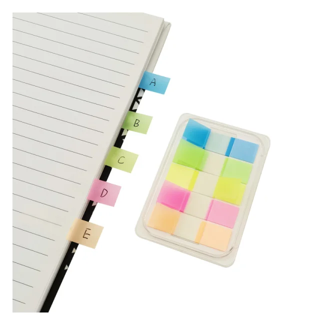 Nextep NE-051 separador Separador de libros flexible Azul, Verde, Naranja, Amarillo 100 pieza(s) image 3