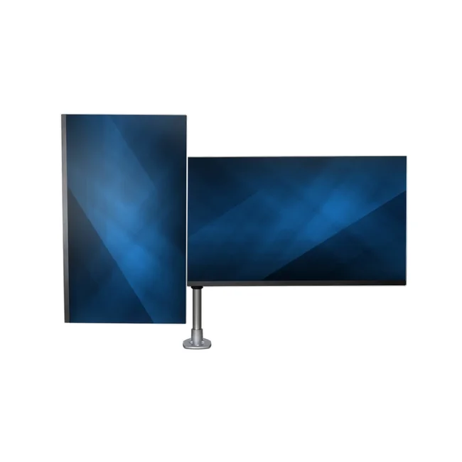 StarTech.com Brazo Articulado Prémium para Dos Monitores de hasta 30" - Soporte VESA de Altura Ajustable - Montaje Mordaza/Ojal en Escritorio - con Rotación, Inclinación y Giro - Plata image 15