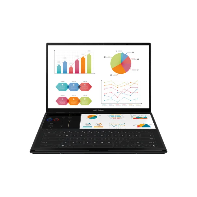 ASUS Zenbook Duo UX8406CA-PZ166X Intel Core Ultra 9 285H Híbrido (2-en-1) 35.6 cm (14") Pantalla táctil WQXGA+ 32 GB LPDDR5x-SDRAM 1 TB SSD Wi-Fi 7 (802.11be) Windows 11 Home Español Gris image 10