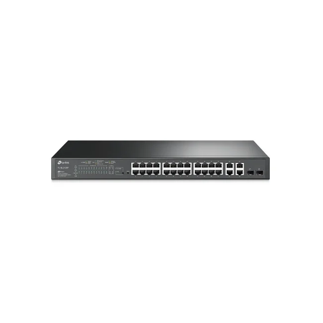TP-Link JetStream TL-SL2428P dispositivo de redes Gestionado L2 Fast Ethernet (10/100) Energía sobre Ethernet (PoE) 1U Negro image 3