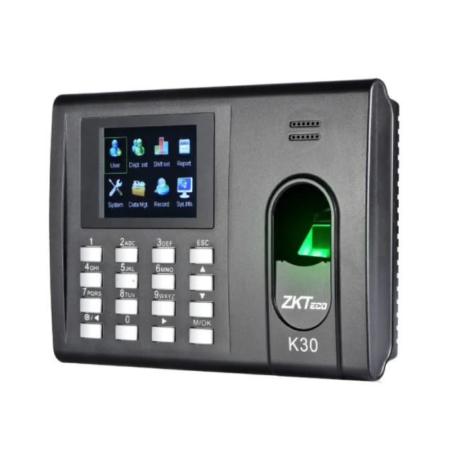ZKTeco K30 lector de control de acceso Lector de control de acceso básico Negro