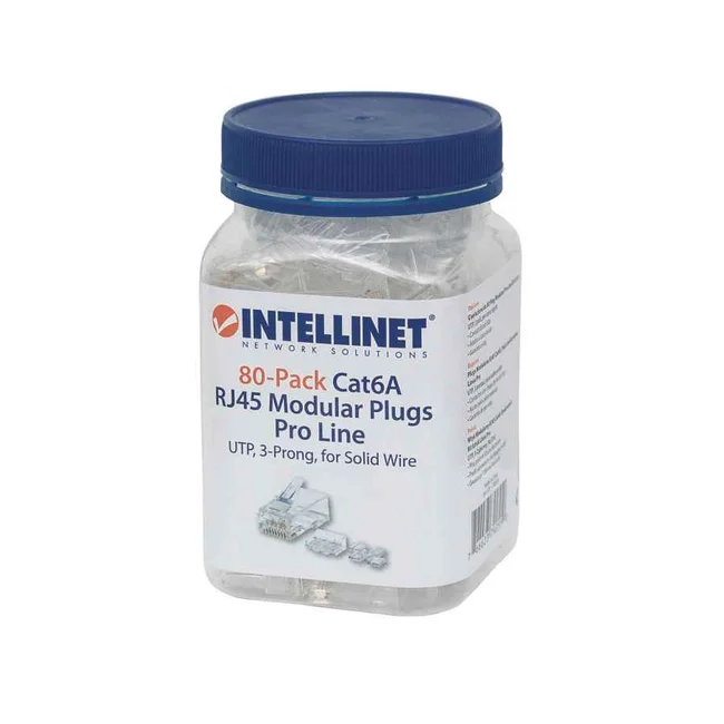 Intellinet PLUG RJ45 CAT6A SOLIDO UTP BOTE 80 PZAS ORO 50-MICRAS PRO image 5