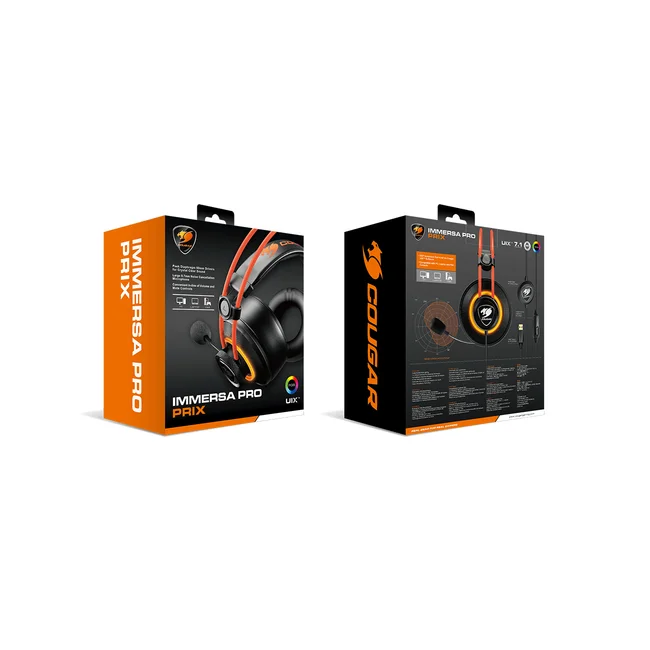 COUGAR 3H700U50C.0004 audífono y auriculare Auriculares Alámbrico Diadema Juego Negro, Naranja image 8