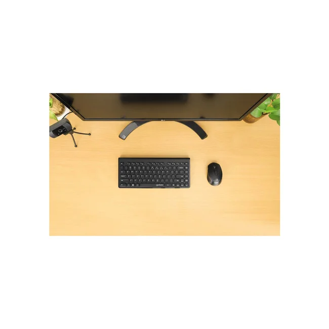 Manhattan Mini teclado USB inalámbrico, 12 teclas multimedia/funcionales, nano receptor USB-A, compacto, formato de perfil delgado, para PC y laptops, negro image 10