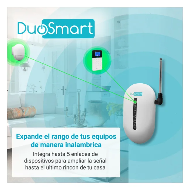DuoSmart CREP1 transmisor repetidor de señal de alarma 433 MHz image 7