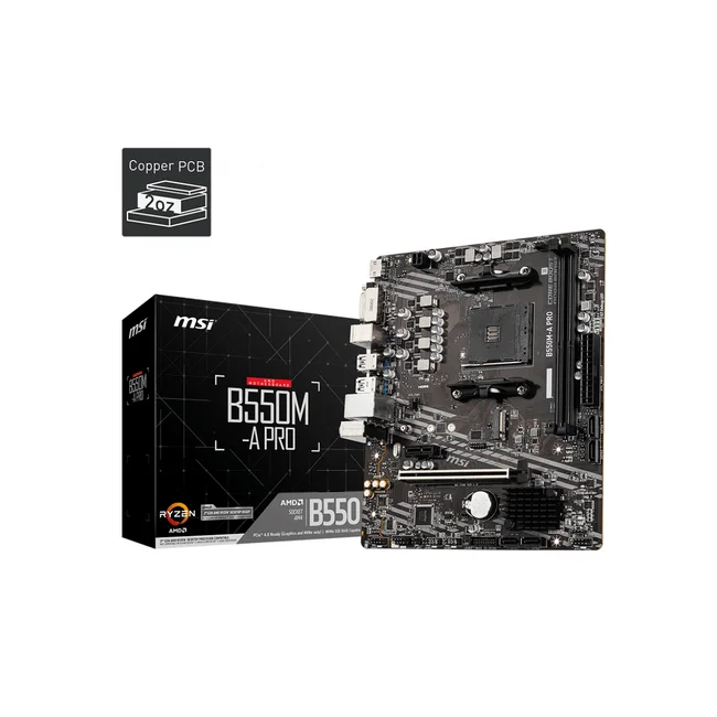 MSI B550M-A PRO placa base AMD B550 Enchufe AM4 Micro ATX