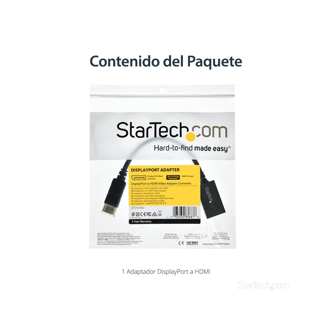 StarTech.com Adaptador Convertidor de Video DisplayPort a HDMI - Cable DP Pasivo - 1920x1200 image 15