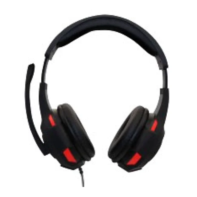 Naceb Technology NA-0304R audífono y auriculare Auriculares Alámbrico Diadema Juego Negro, Rojo