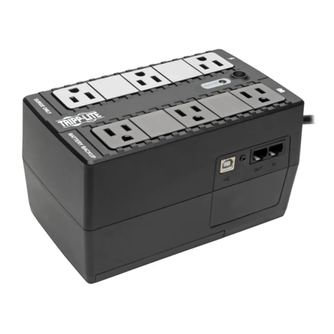 Tripp Lite INTERNET350U UPS Standby de 350VA 210W - 6 Tomacorrientes NEMA 5-15R, 120V, 50Hz / 60Hz, USB, Clavija 5-15P, Instalación en Pared o Escritorio