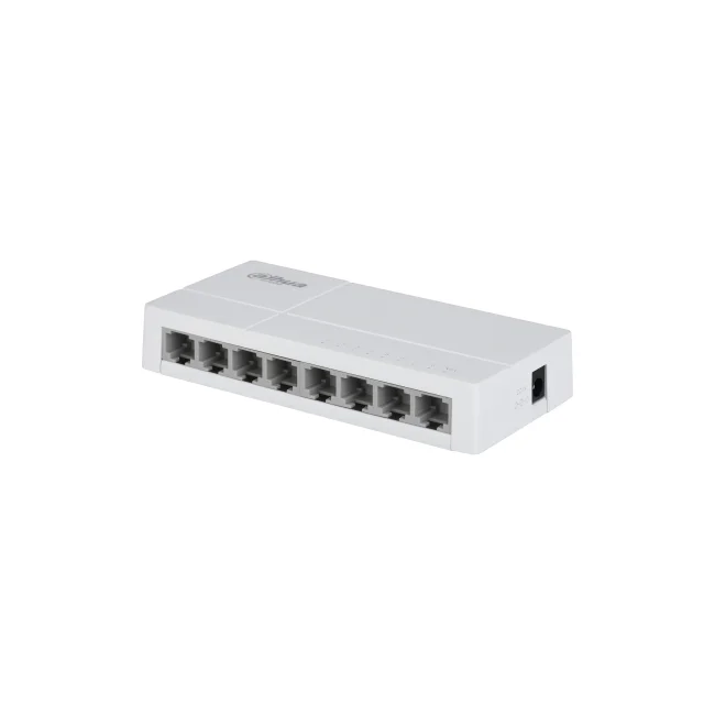 Dahua Technology PoE DH-SF1008L dispositivo de redes No administrado Fast Ethernet (10/100) Energía sobre Ethernet (PoE) Escritorio Gris claro