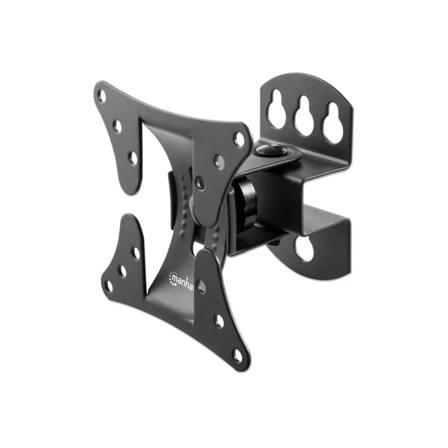 Manhattan Soporte de pared con pivote para pantalla de 13" a 32". Sujeta una pantalla o monitor de 13" a 32" de hasta 30 kg (66 lbs.), +/- 20° de inclinación, +/-30° de giro, soporte de un solo perno (pivote), negro image 9