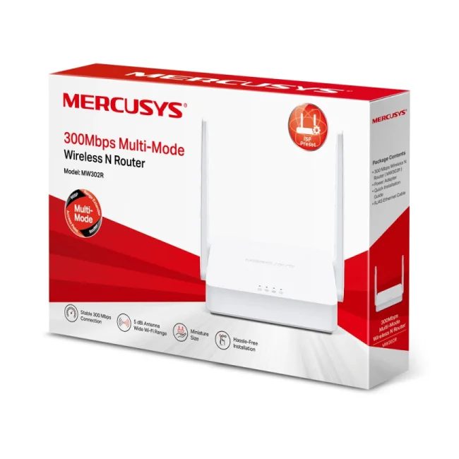 Mercusys MW302R router inalámbrico Ethernet rápido Banda única (2,4 GHz) Blanco image 18