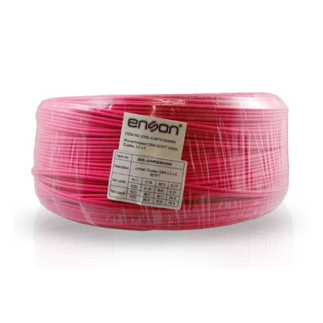 Enson ENS-JUMP2000MM4 InfiniBand/fibre optic cable 200 m Rosa image 4