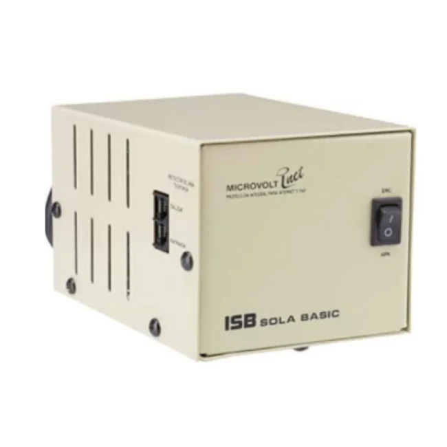 Industrias Sola Basic REGULADOR ELEC MICROVOLT 1000VA regulador de voltaje 1000 V Blanco image 3