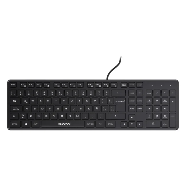 Quaroni KAQ01 teclado Ratón incluido USB QWERTY Español Negro image 4