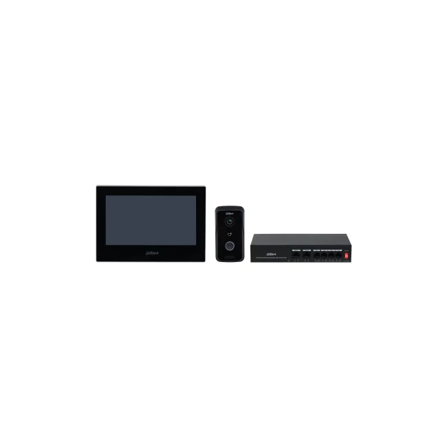 Dahua Technology DHI-KTP03 sistema de intercomunicación de video 1 MP 17.8 cm (7") Negro image 3
