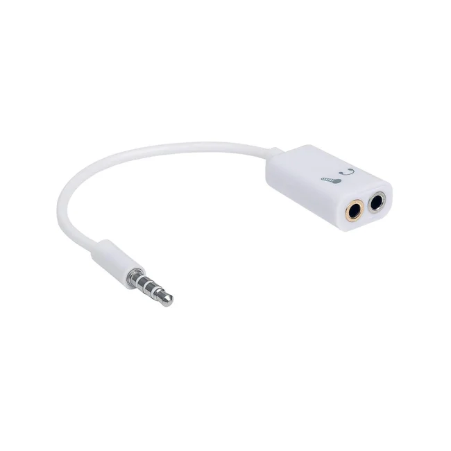 Manhattan Adaptador Audio Estéreo 3.5 mm 2 a1 para Micrófono Y Audífonos image 5