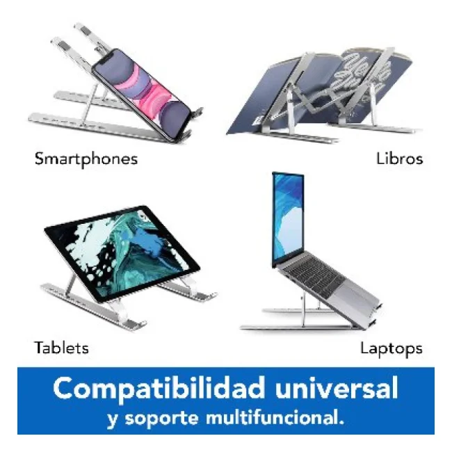 BRobotix 263564 soporte para laptop Soporte para computadora portátil Aluminio image 10