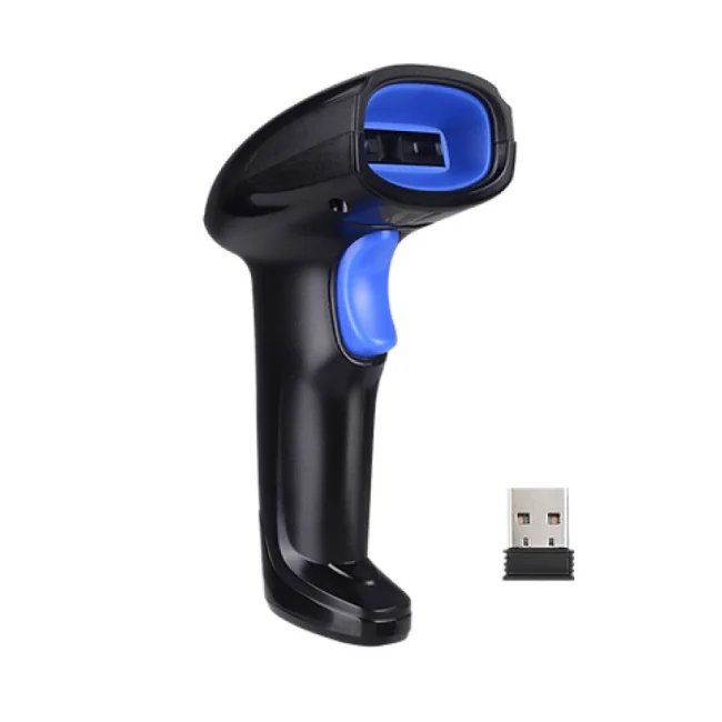 Evotec EV-3006 lector de código barras Lector de código de barras manual 1D Laser Negro, Azul image 3
