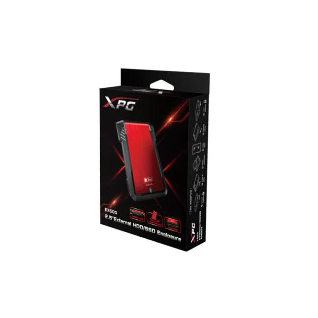 ADATA EX500 Cubierta de disco duro/SSD Negro, Rojo 2.5" image 13