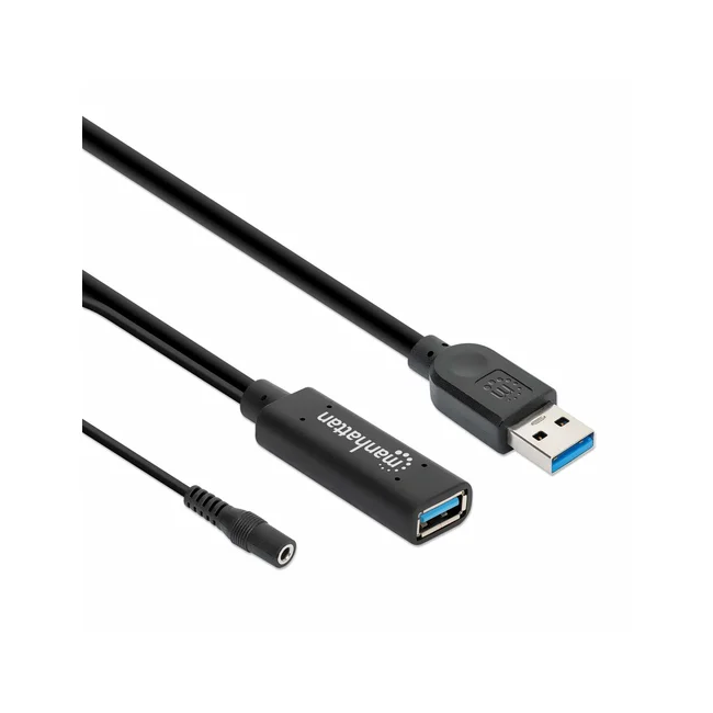 Manhattan 153768 cable USB USB 3.2 Gen 1 (3.1 Gen 1) 15 m USB A 5 Gbit/s Negro image 5