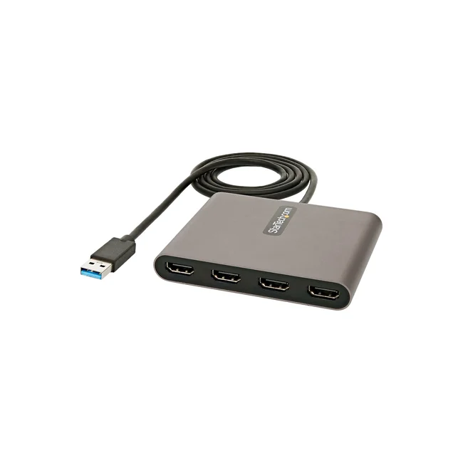 StarTech.com Adaptador USB 3.0 a 4 Puertos HDMI - Tarjeta de Video Externa - Dongle Llave USB-A a 4x HDMI - 1080p a 60Hz - Conversor Multimonitor USB a HDMI - Solo para Windows image 4