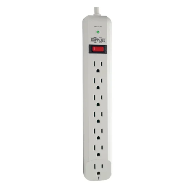 Tripp Lite STRIKER Supresor de Sobretensiones Protect It!, de 7 Tomacorrientes, Cable de 1.83 m (6 pies), 1080 Joules, 1 LED de Diagnóstico, Caja en Gris Claro image 9