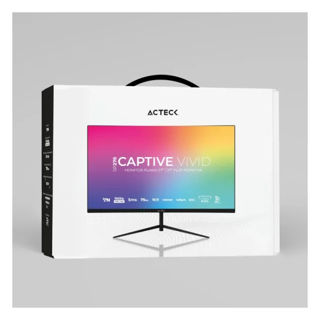 Acteck Vivid SP270 monitor de computadora 68.6 cm (27") 1920 x 1080 Pixeles DQHD Negro image 10